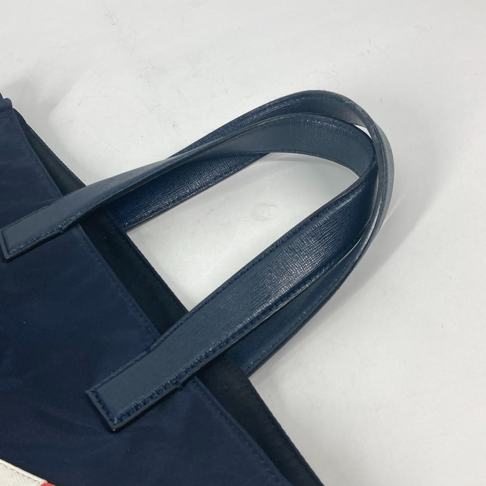 FENDI Tote Bag 7VA367 Nylon, Leather Navy Shoulder Bag monster mens Used