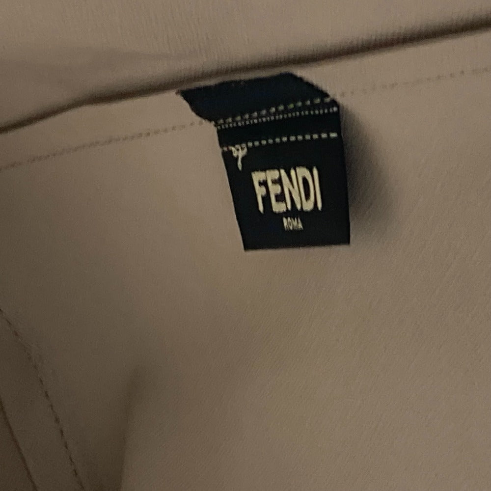 FENDI Tote Bag leather Greige type monster unisex(Unisex) Used
