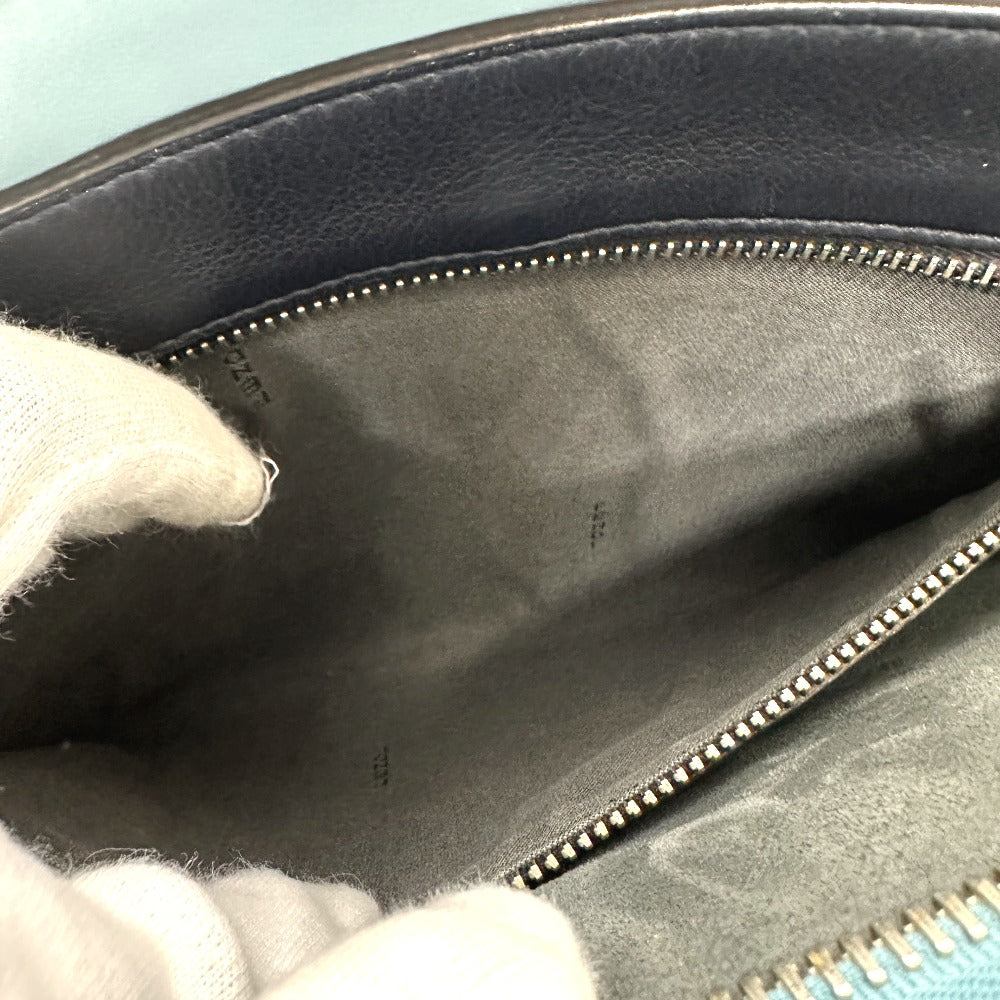 FENDI Handbag 8BN293 leather blue Dot com Women Used