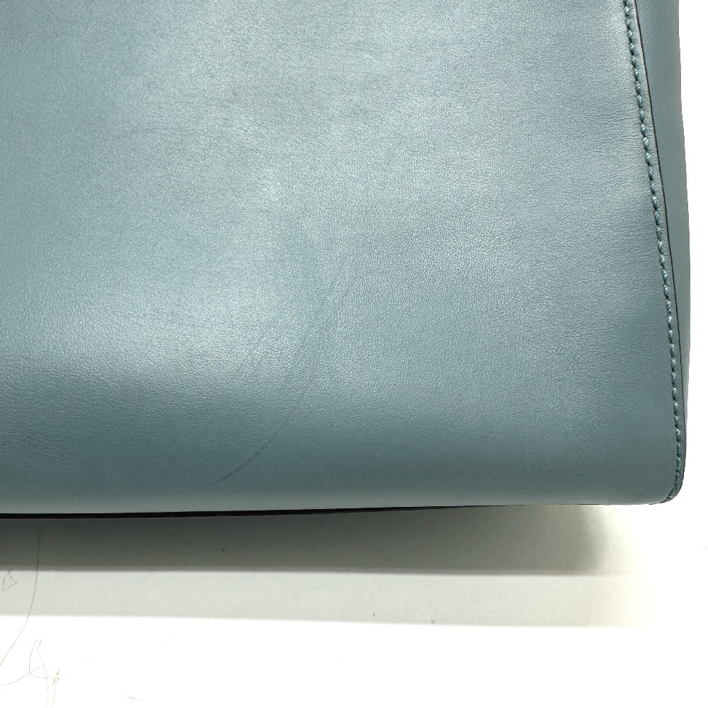 FENDI Handbag 8BN293 leather blue Dot com Women Used