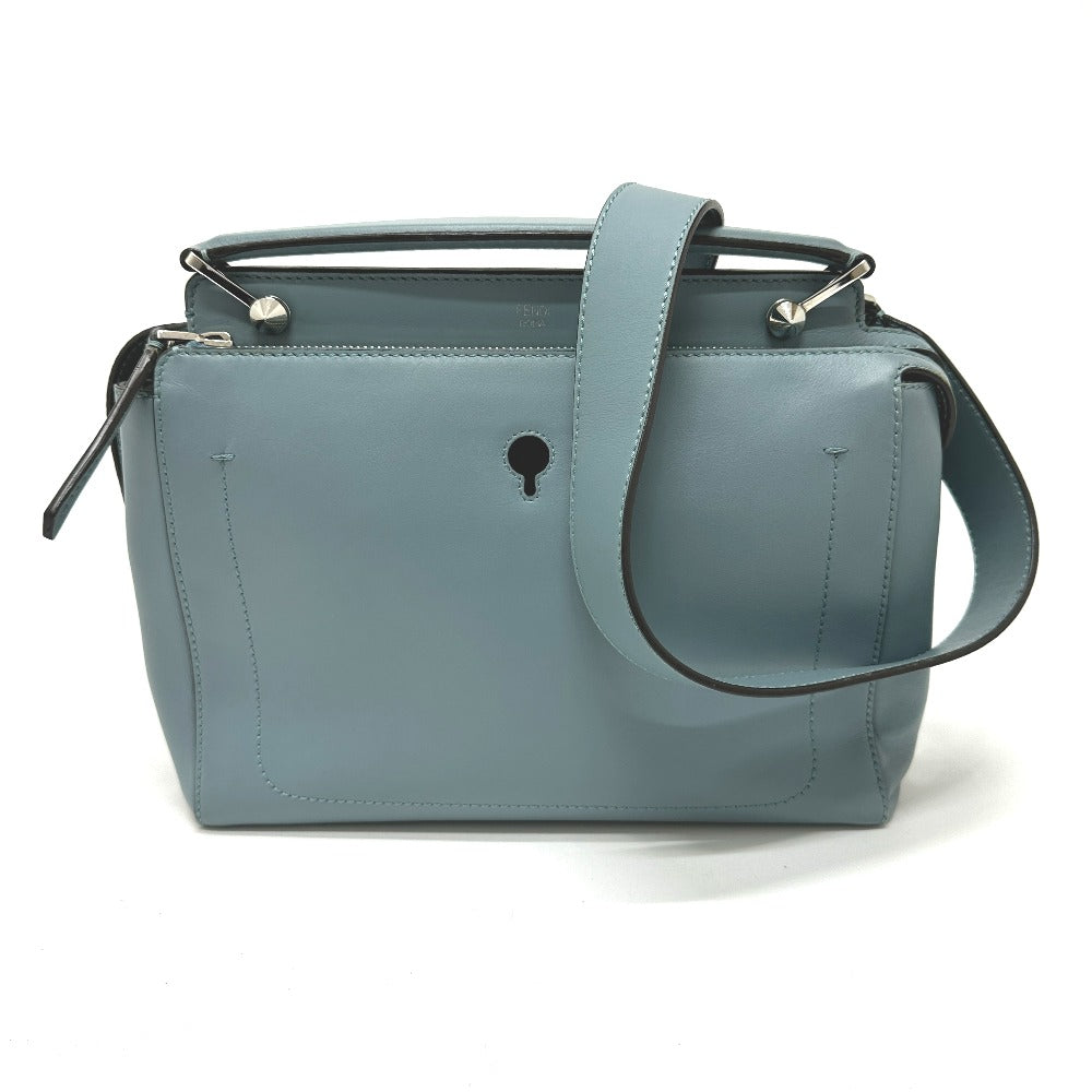 FENDI Handbag 8BN293 leather blue Dot com Women Used