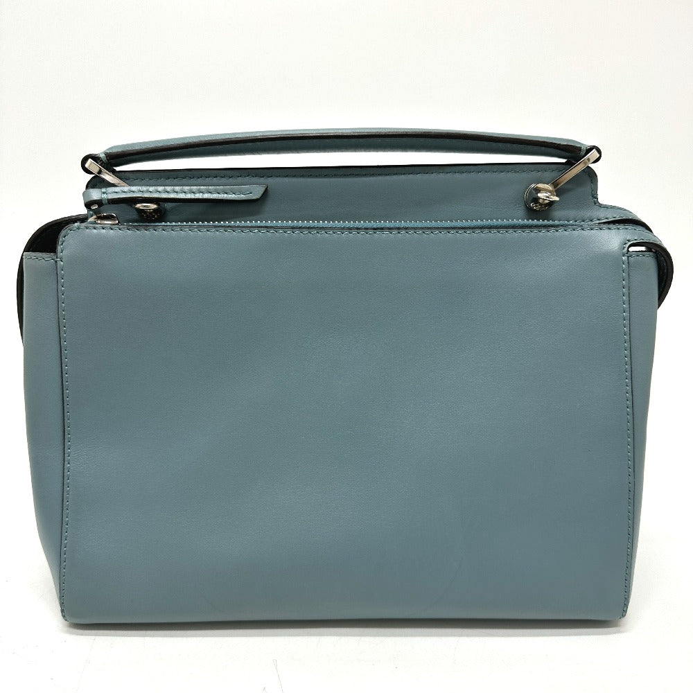 FENDI Handbag 8BN293 leather blue Dot com Women Used