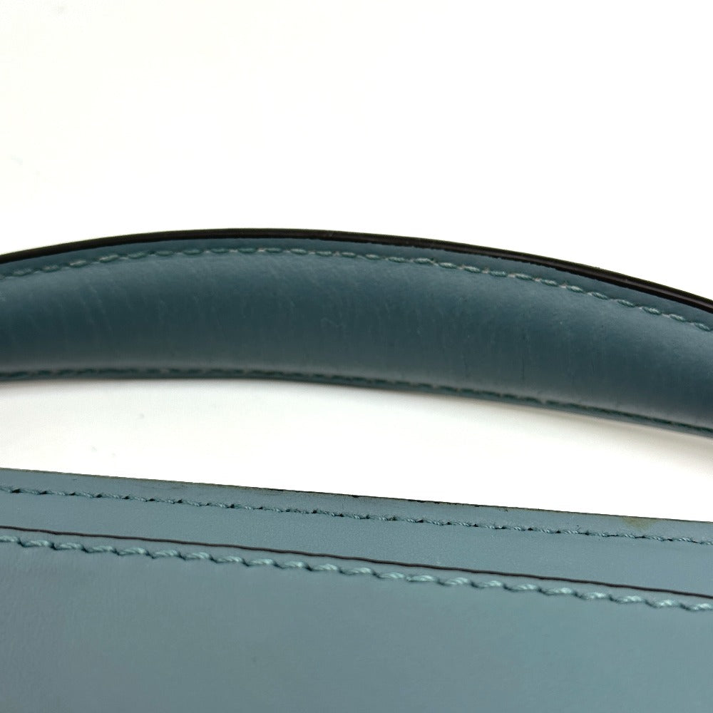 FENDI Handbag 8BN293 leather blue Dot com Women Used