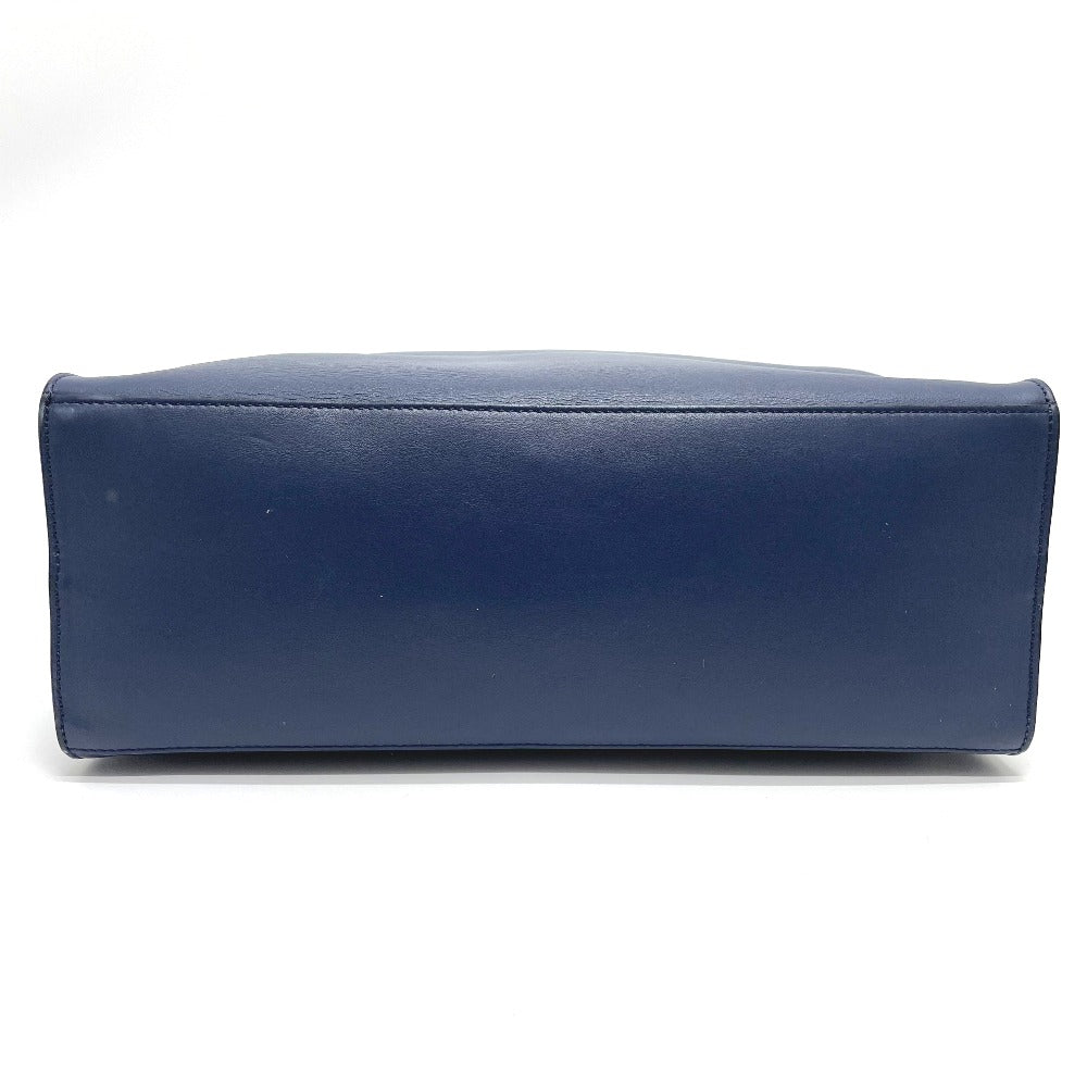 FENDI Business bag 7VA400 leather Navy 2 type handle Briefcase mens Used