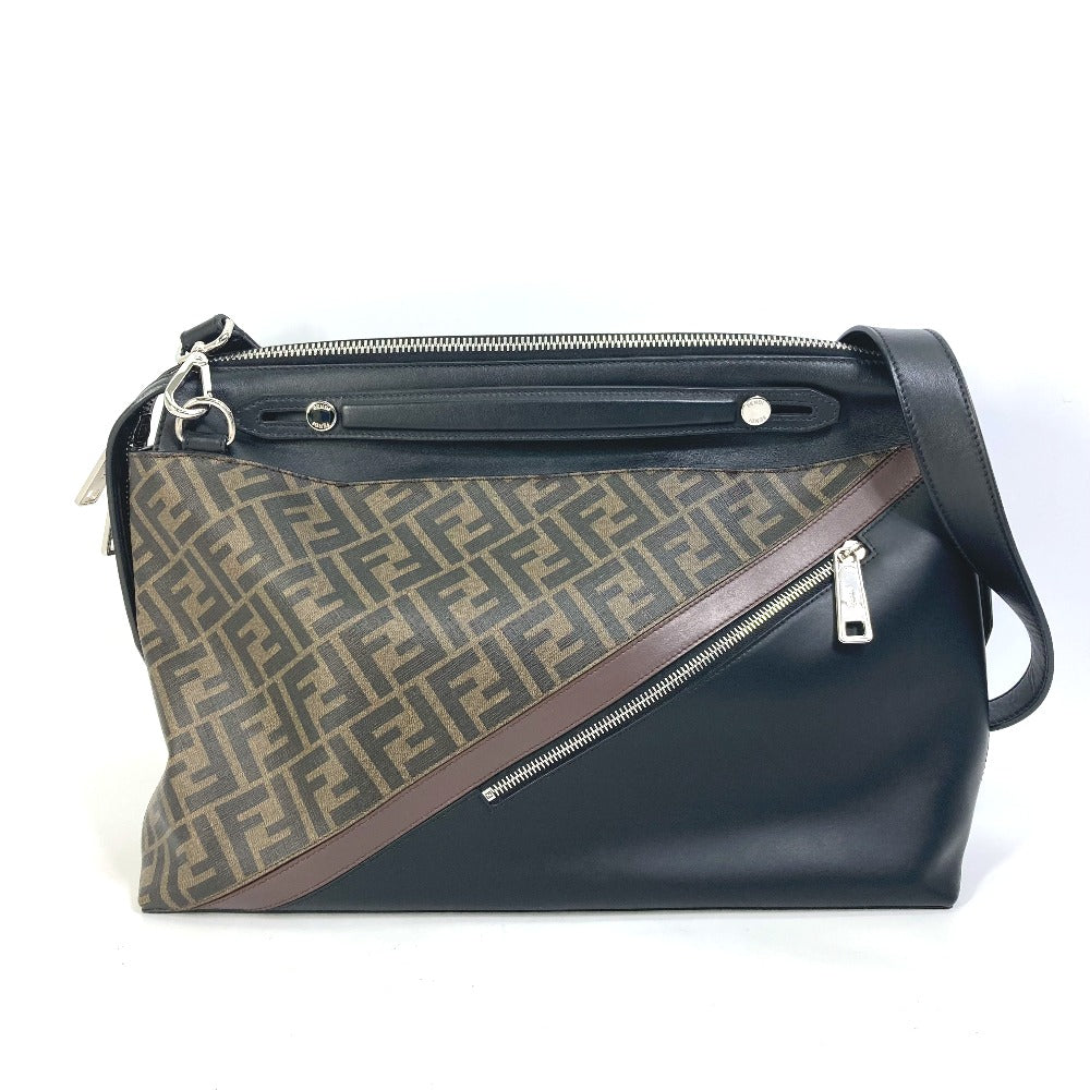 FENDI Handbag 8BH253 PVC Brown Zucca Briefcase mens Used