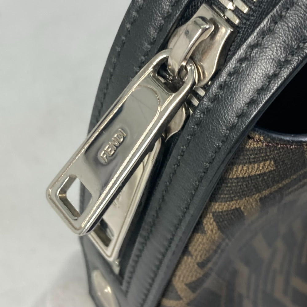 FENDI Handbag 8BH253 PVC Brown Zucca Briefcase mens Used