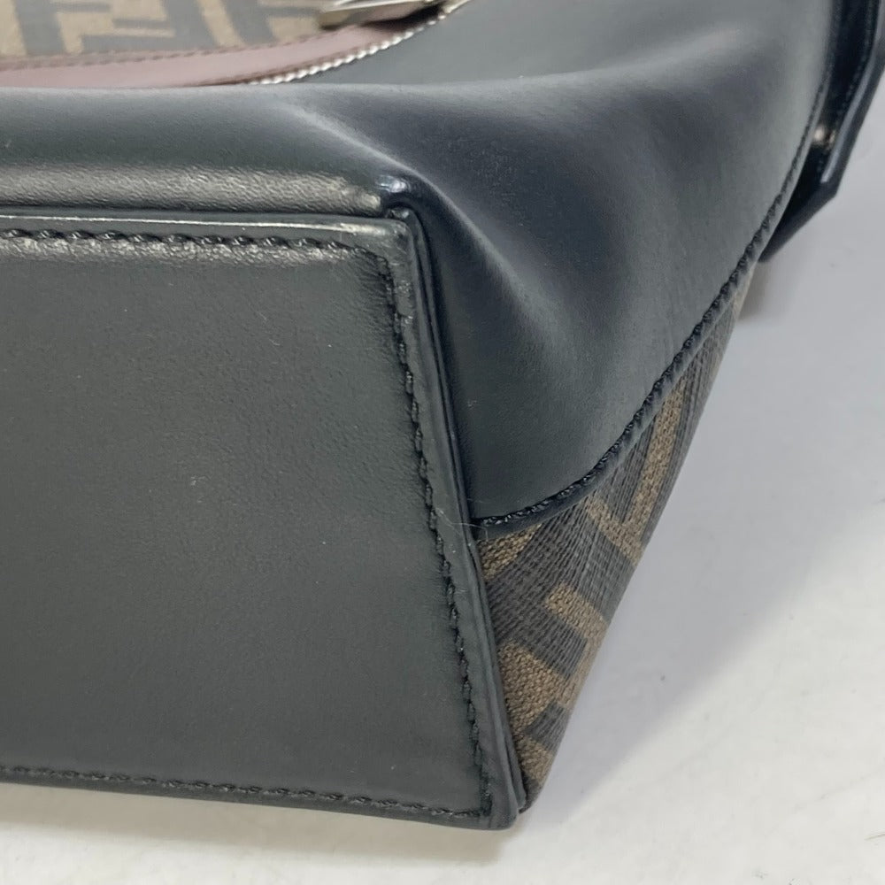 FENDI Handbag 8BH253 PVC Brown Zucca Briefcase mens Used