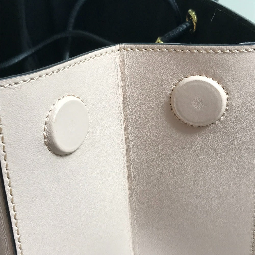 FENDI Tote Bag 8BH383 leather Light pink Shopping bag Women Used