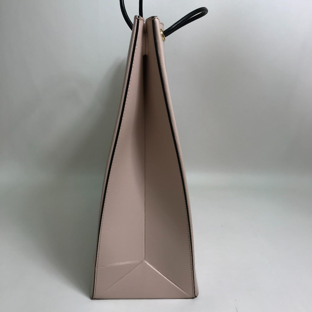 FENDI Tote Bag 8BH383 leather Light pink Shopping bag Women Used