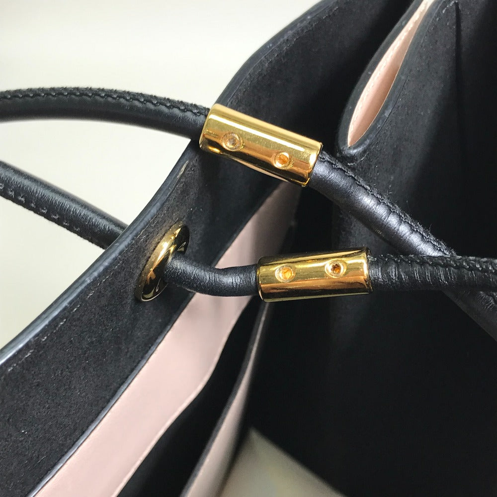 FENDI Tote Bag 8BH383 leather Light pink Shopping bag Women Used