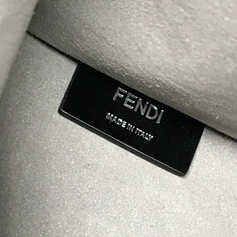 FENDI Tote Bag 7VA583 leather black shoulder bag shopper medium mens Used