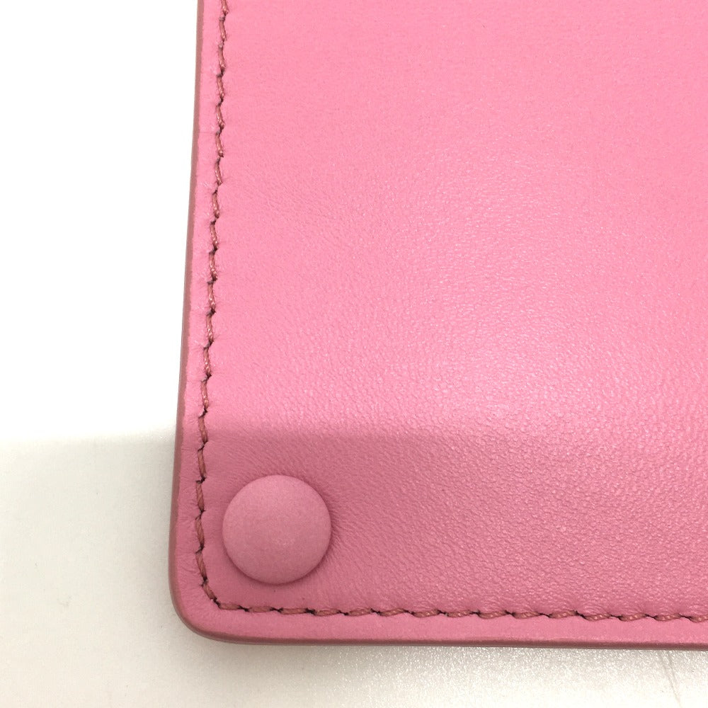 FENDI Pouch 7AR907 leather pink Peek-a-boo bag-in Women Used