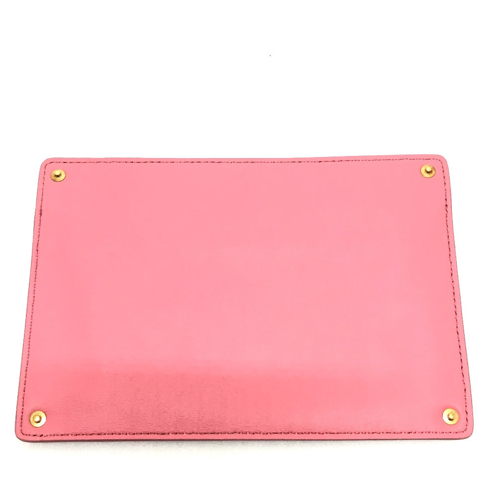 FENDI Pouch 7AR907 leather pink Peek-a-boo bag-in Women Used