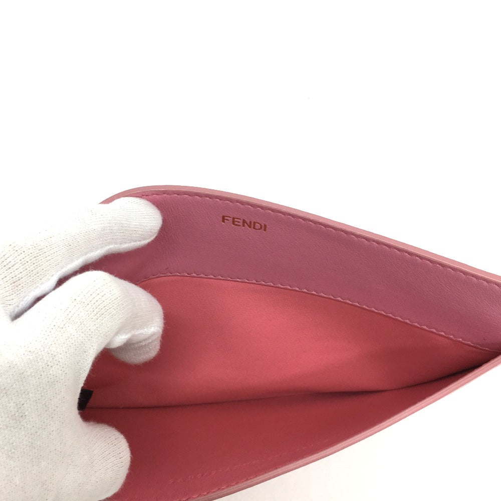 FENDI Pouch 7AR907 leather pink Peek-a-boo bag-in Women Used