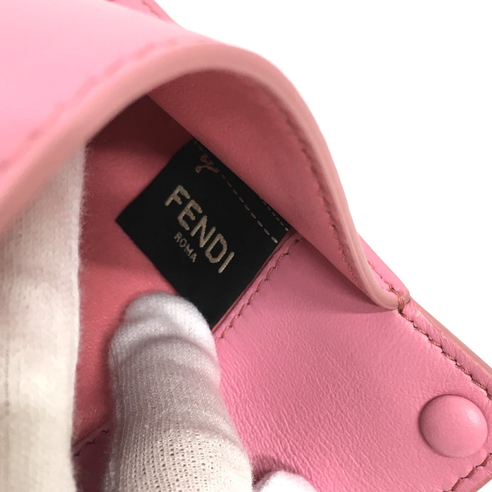 FENDI Pouch 7AR907 leather pink Peek-a-boo bag-in Women Used