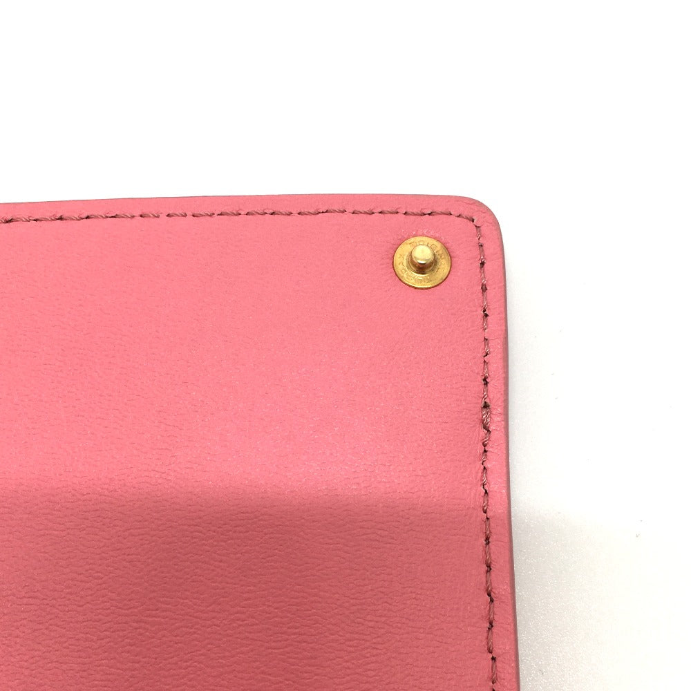 FENDI Pouch 7AR907 leather pink Peek-a-boo bag-in Women Used