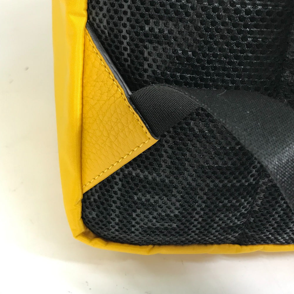 FENDI Backpack 7VZ066 Nylon / leather yellow Fendines mens Used