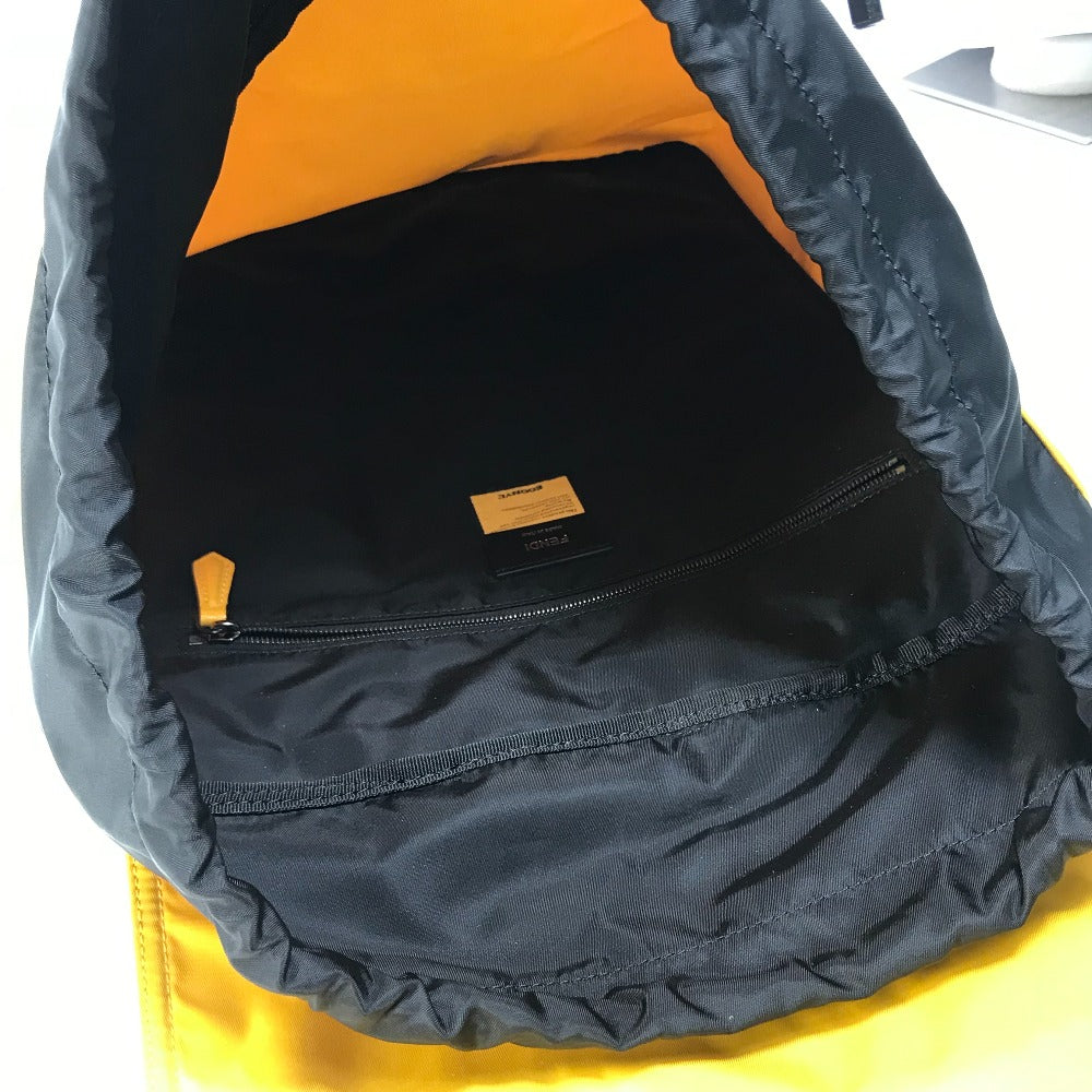 FENDI Backpack 7VZ066 Nylon / leather yellow Fendines mens Used