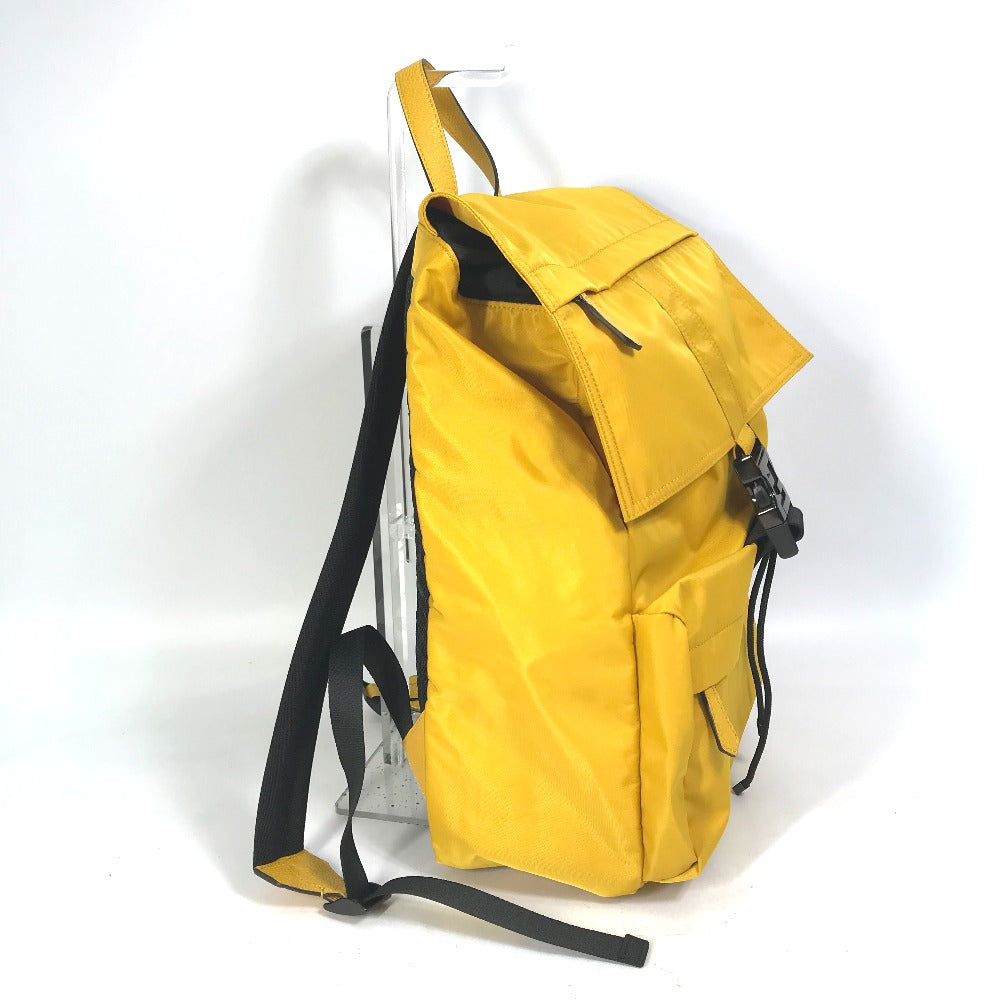 FENDI Backpack 7VZ066 Nylon / leather yellow Fendines mens Used