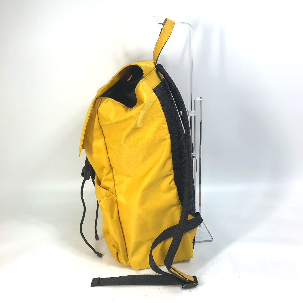 FENDI Backpack 7VZ066 Nylon / leather yellow Fendines mens Used