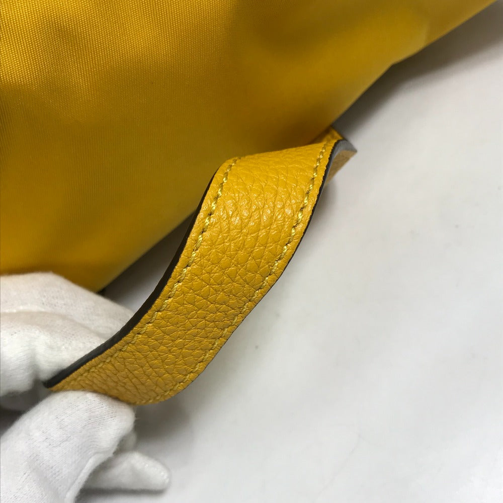 FENDI Backpack 7VZ066 Nylon / leather yellow Fendines mens Used