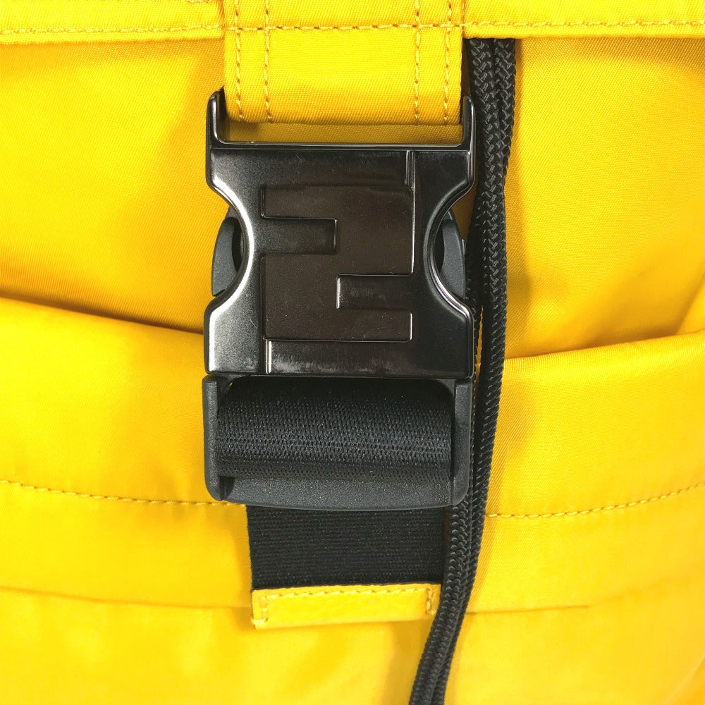 FENDI Backpack 7VZ066 Nylon / leather yellow Fendines mens Used