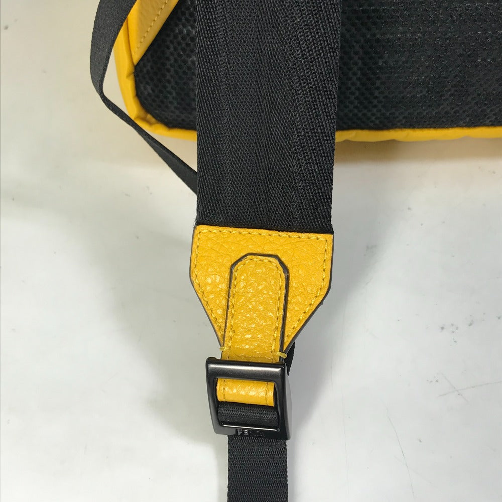 FENDI Backpack 7VZ066 Nylon / leather yellow Fendines mens Used
