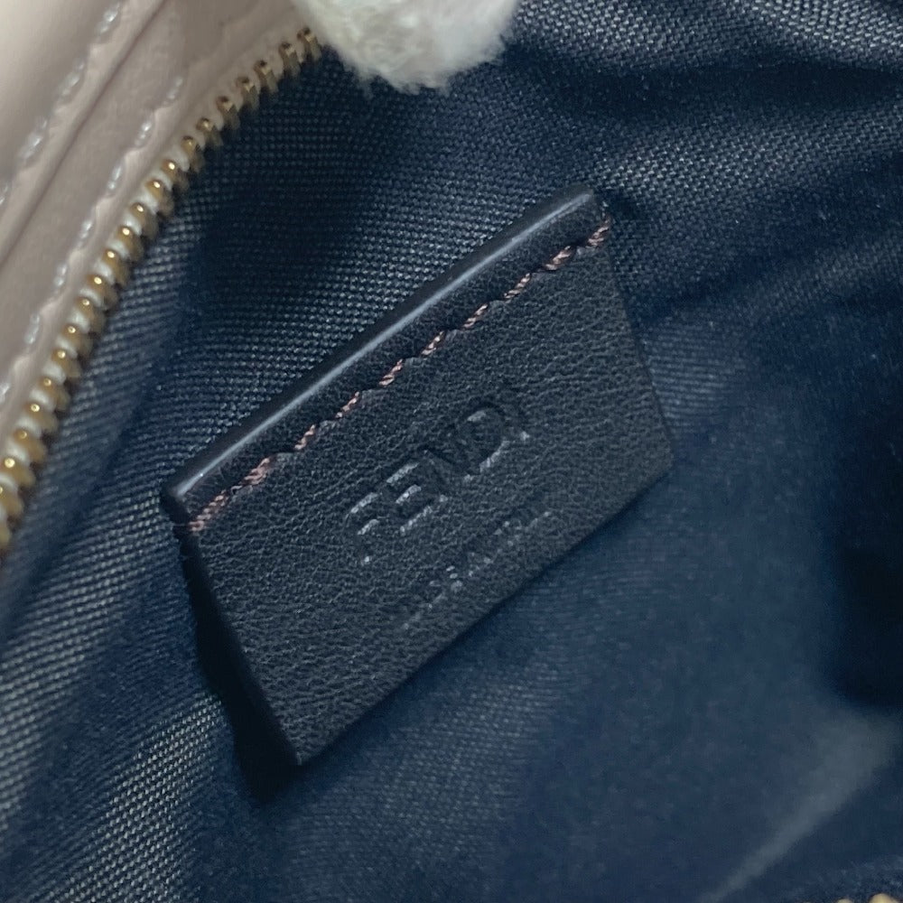 FENDI Pouch 7AS131 viscose/leather beige Smartphone case Zucca logo phone pouch, smartphone pouch Women Used