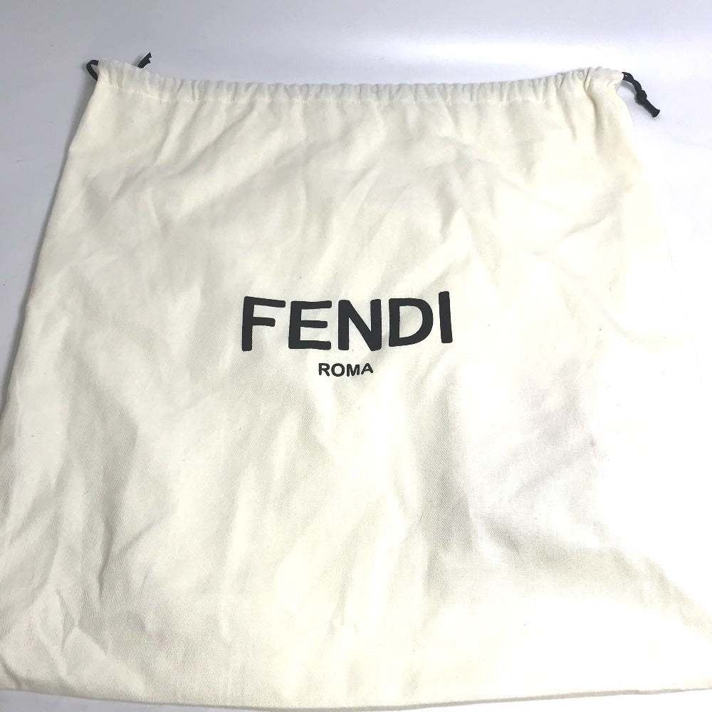 FENDI Tote Bag 8BH357 Coated canvas white Joshua Vides Collaboration Shopper bag mens Used