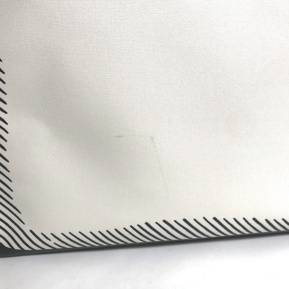 FENDI Tote Bag 8BH357 Coated canvas white Joshua Vides Collaboration Shopper bag mens Used