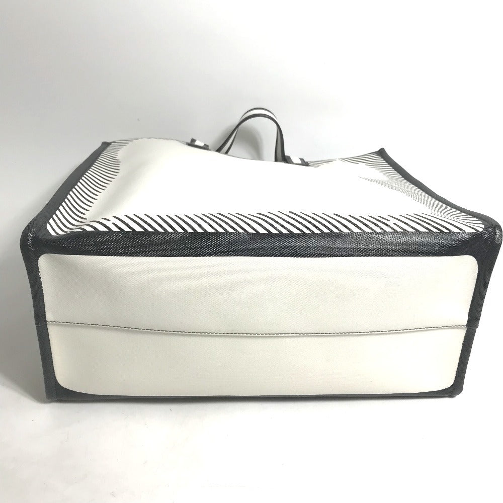 FENDI Tote Bag 8BH357 Coated canvas white Joshua Vides Collaboration Shopper bag mens Used