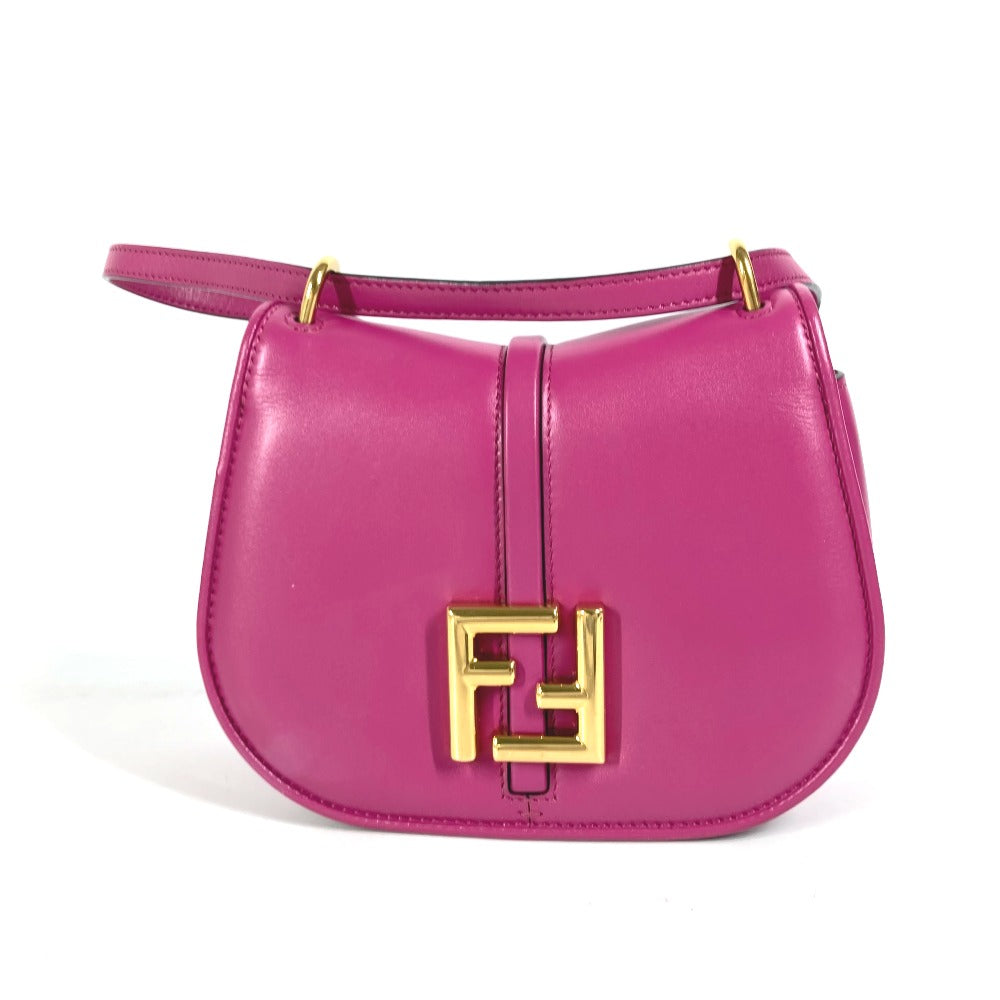FENDI Shoulder Bag 8BS082 leather purple Come on Small Women Used