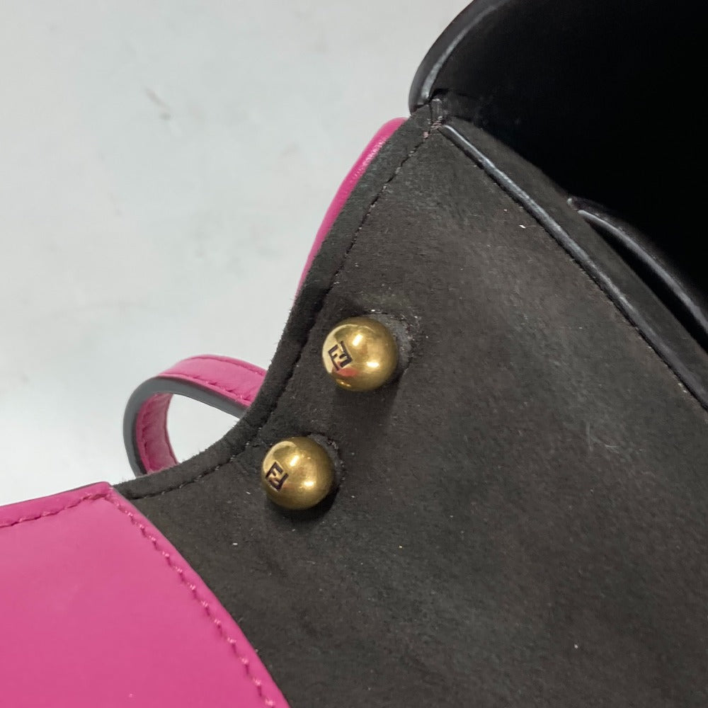 FENDI Shoulder Bag 8BS082 leather purple Come on Small Women Used