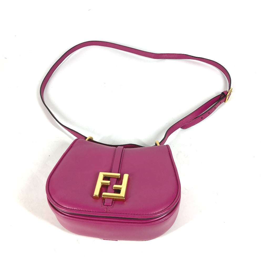 FENDI Shoulder Bag 8BS082 leather purple Come on Small Women Used