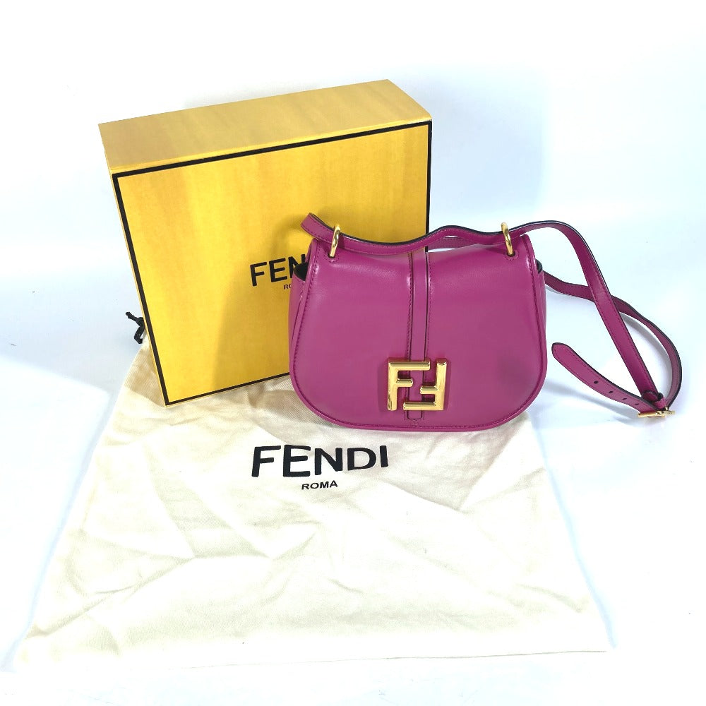 FENDI Shoulder Bag 8BS082 leather purple Come on Small Women Used