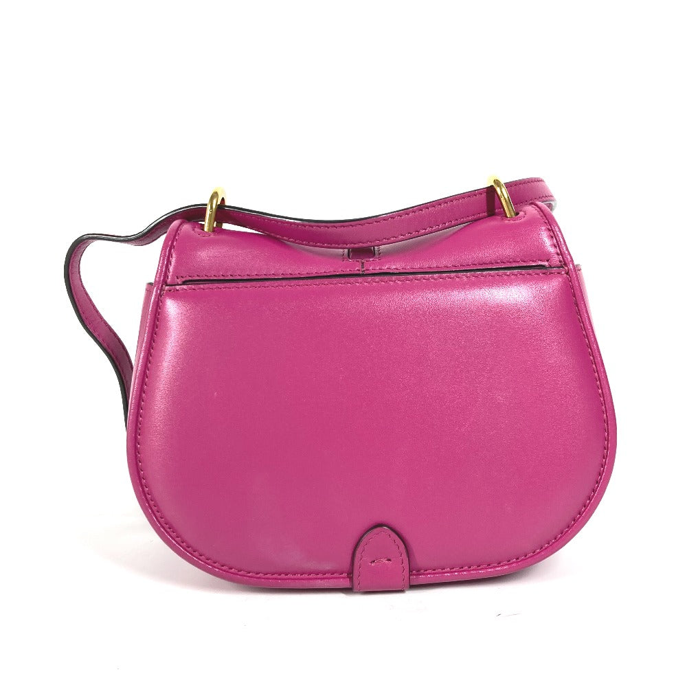 FENDI Shoulder Bag 8BS082 leather purple Come on Small Women Used
