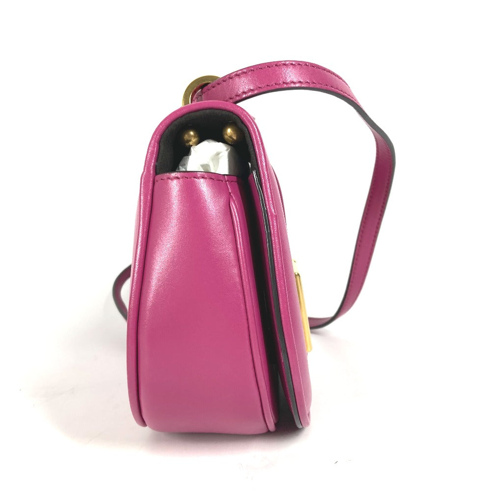 FENDI Shoulder Bag 8BS082 leather purple Come on Small Women Used