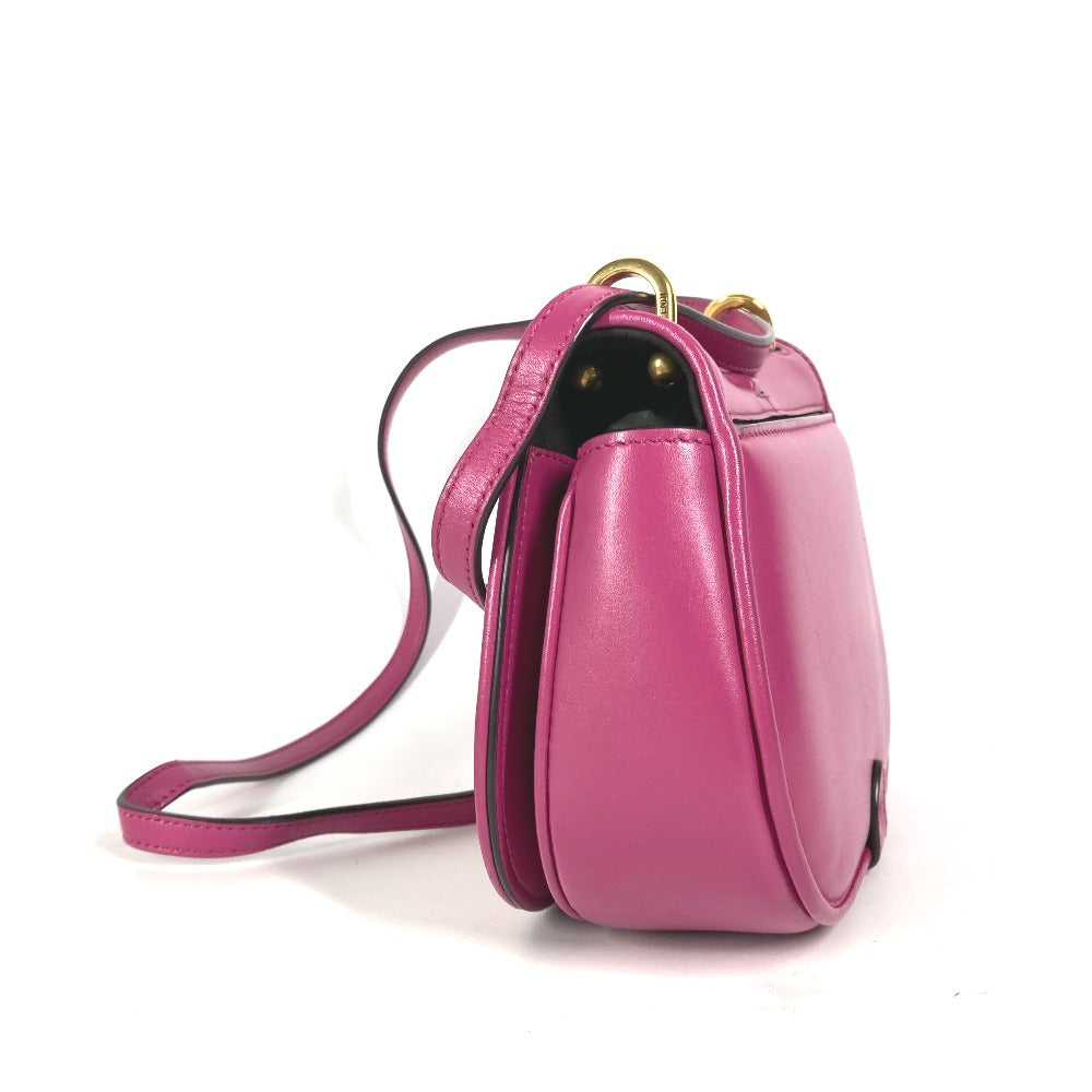 FENDI Shoulder Bag 8BS082 leather purple Come on Small Women Used