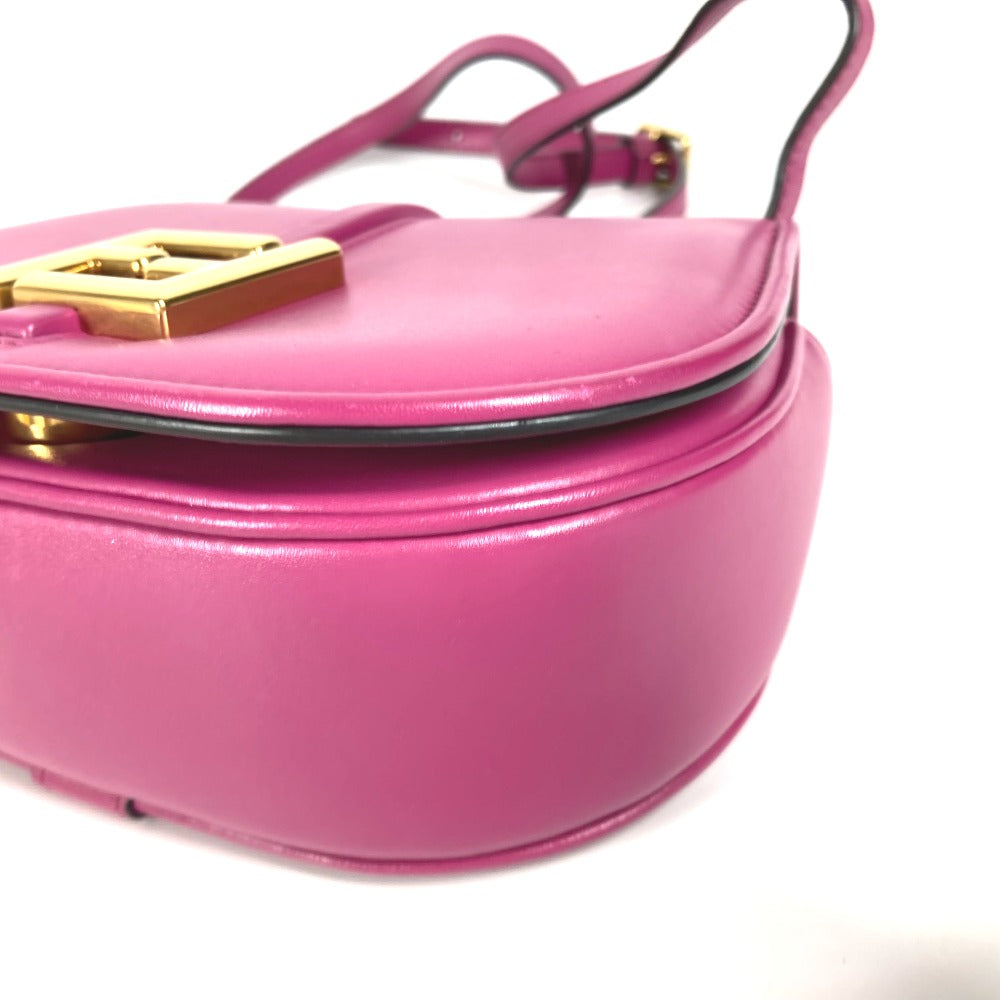 FENDI Shoulder Bag 8BS082 leather purple Come on Small Women Used