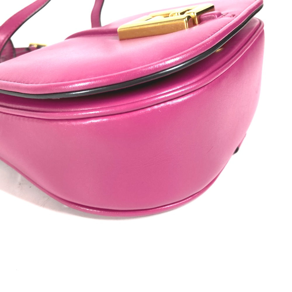 FENDI Shoulder Bag 8BS082 leather purple Come on Small Women Used