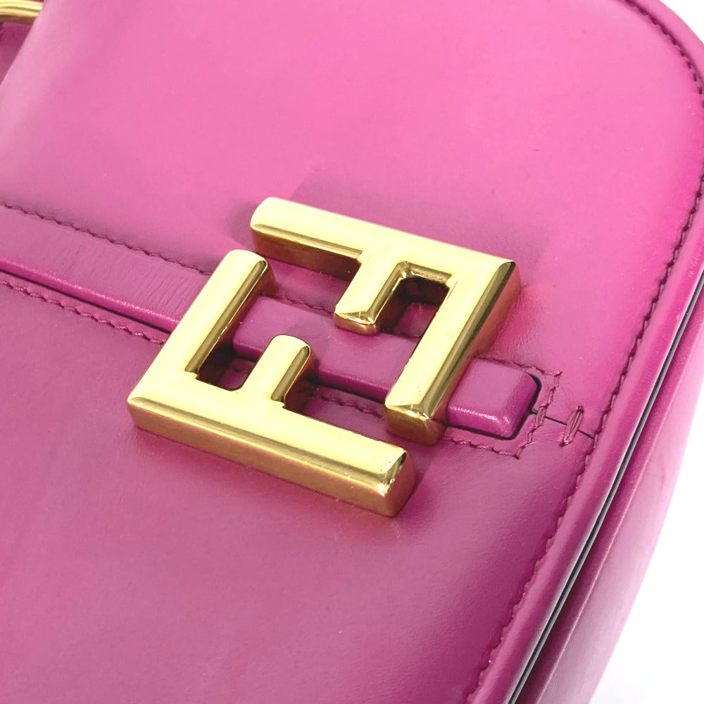 FENDI Shoulder Bag 8BS082 leather purple Come on Small Women Used