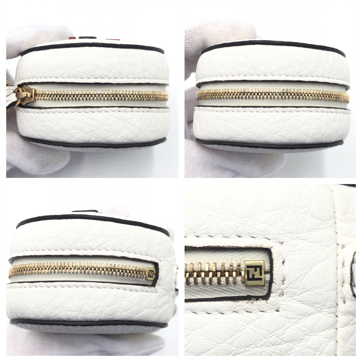 FENDI Backpack Nylon white Foldable Backpack Eco Bag Unisex FILA collaboration With porch Women Used