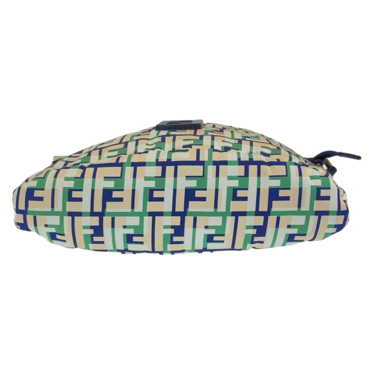 FENDI Shoulder Bag canvas Green Pink Navy Crossbody Shoulder Bag Messenger Bag Zucca Pattern FF logo Women Used