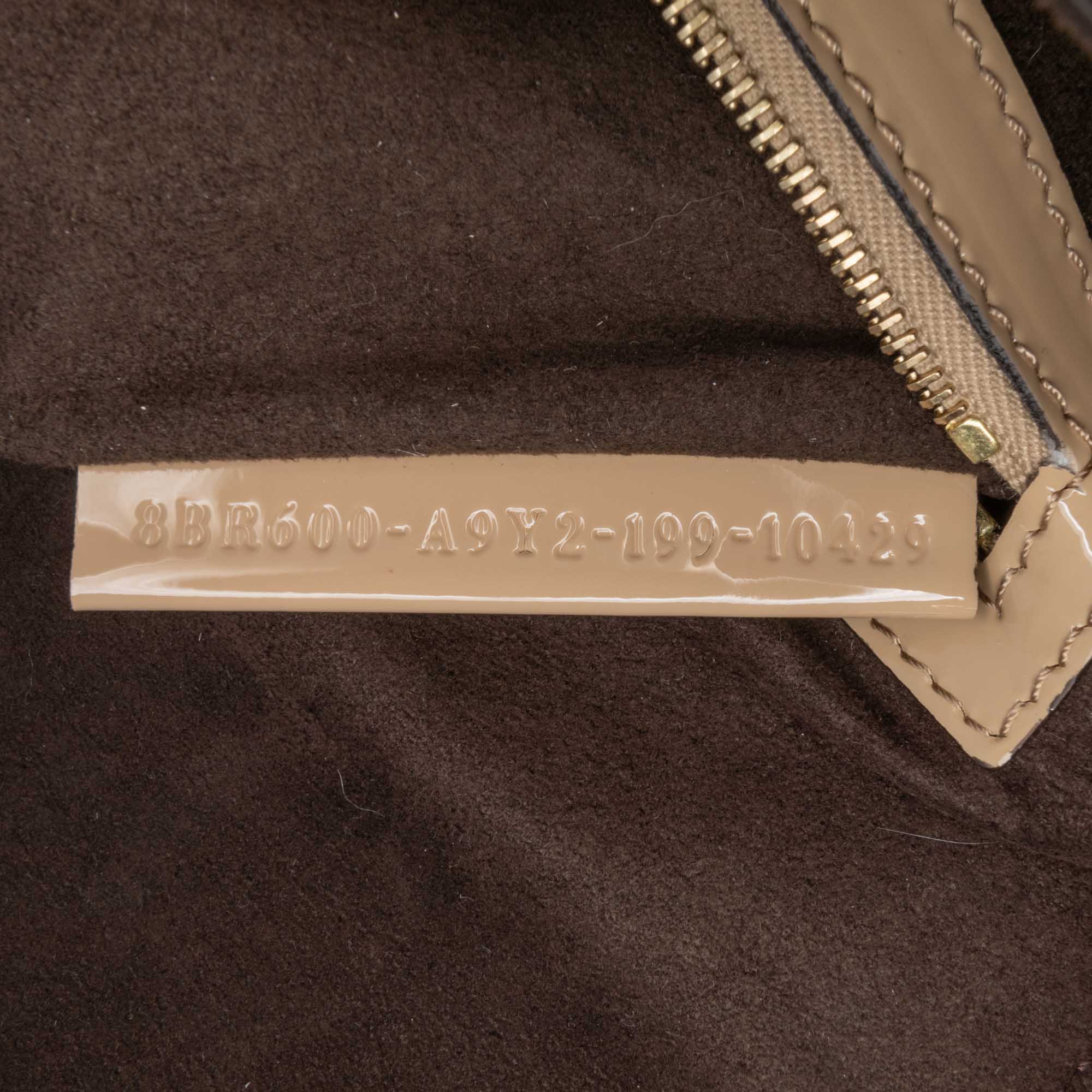 Brown Fendi Shearling Pequin Baguette Satchel