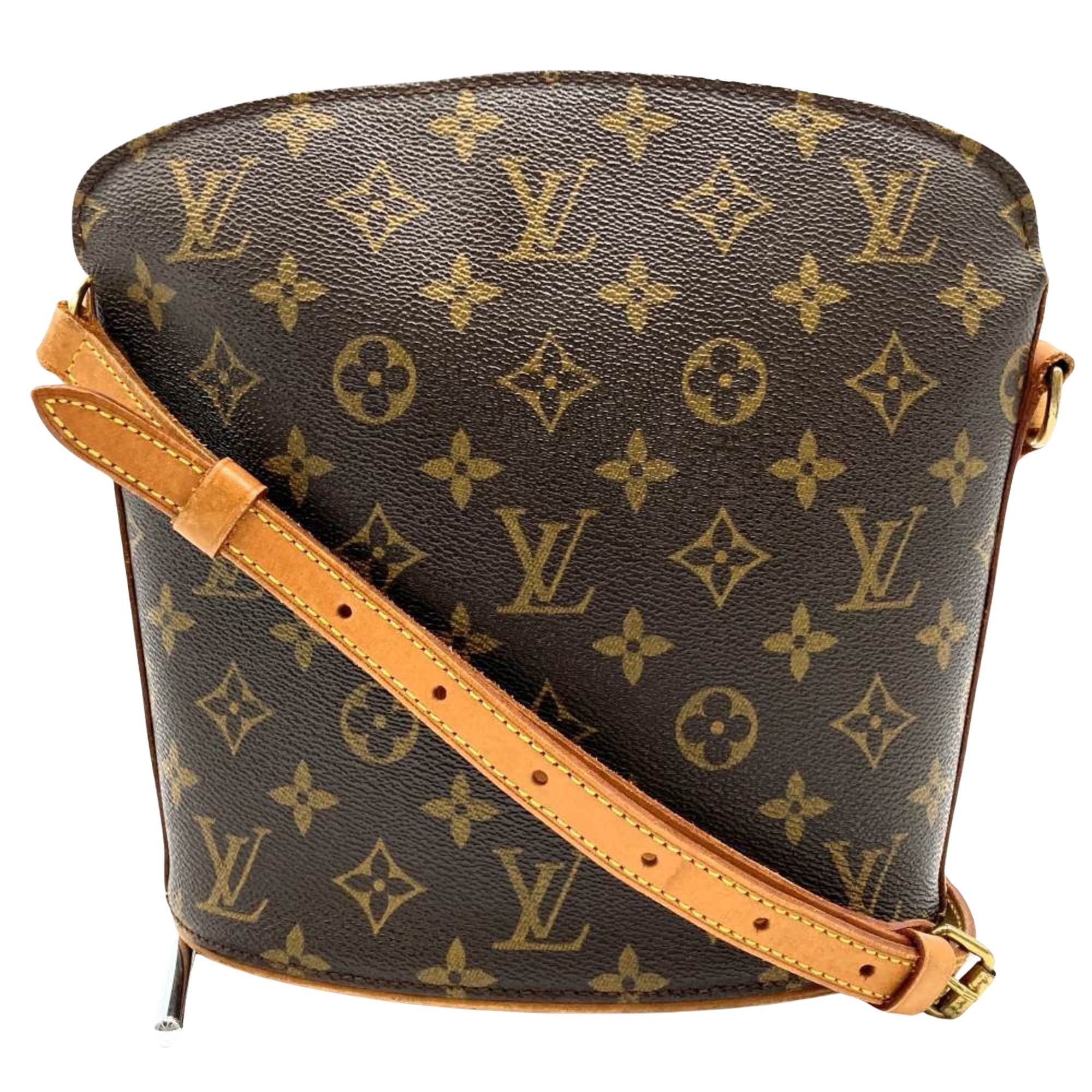 Louis Vuitton Drouot Canvas Shoulder Bag ()