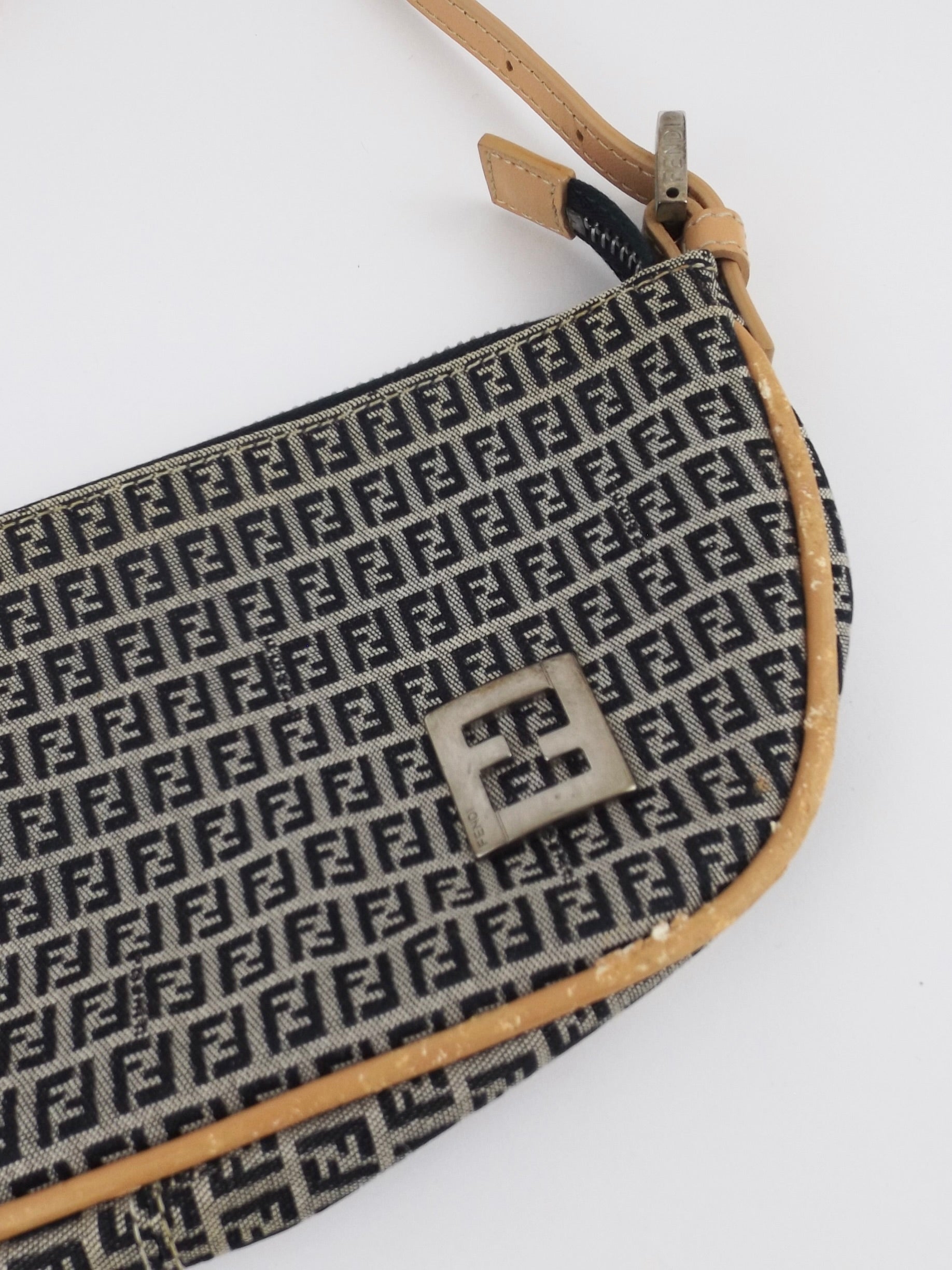 Vintage Fendi Zucca Mini Shoulder Bag