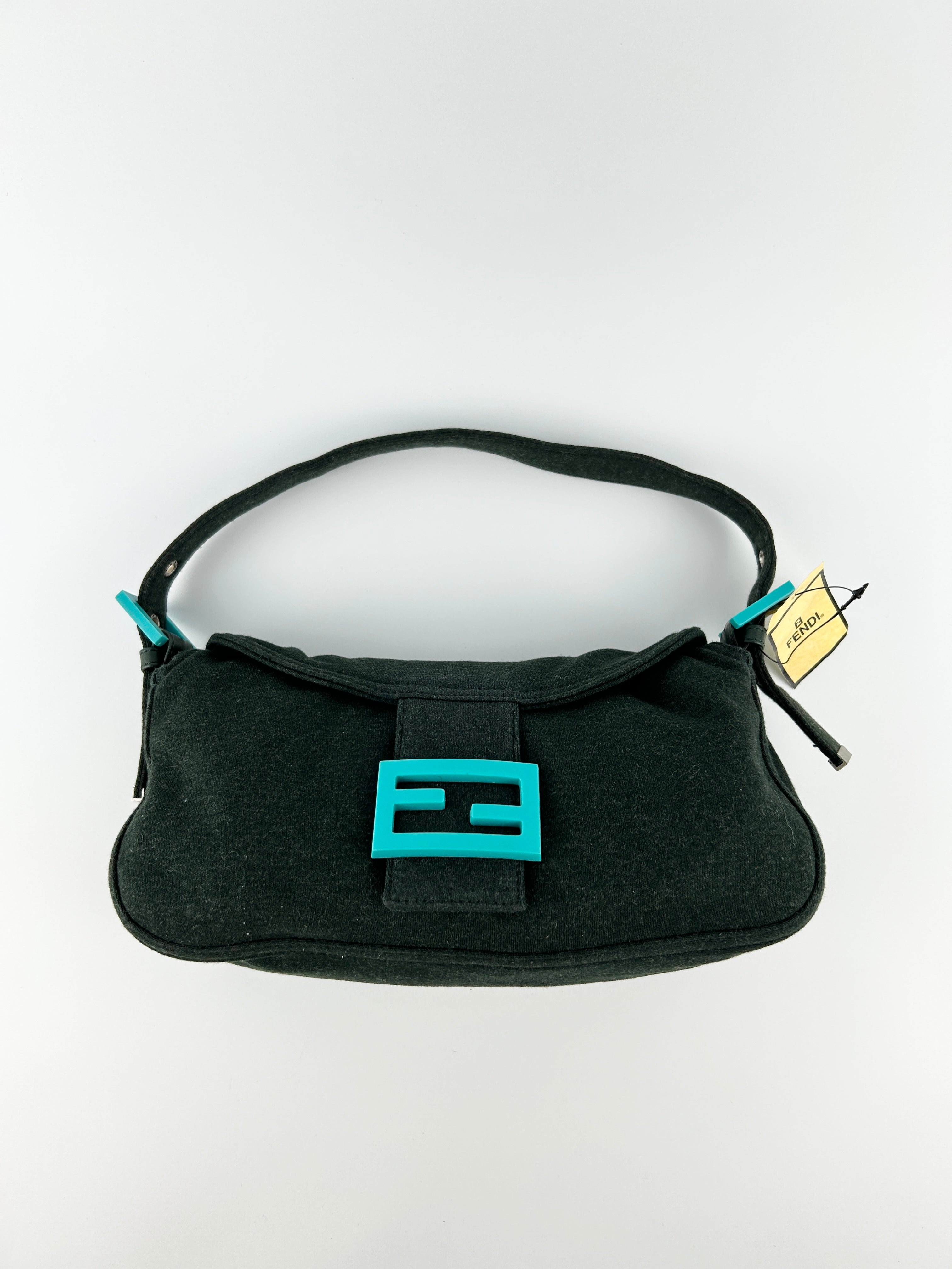 Vintage Fendi Jersey Cloth Baguette Shoulder Bag