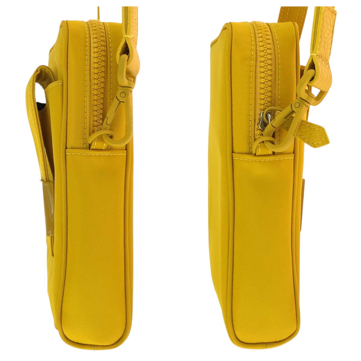 FENDI Shoulder Bag 7AS056 AG0P Nylon Yellow YellowMetal logo