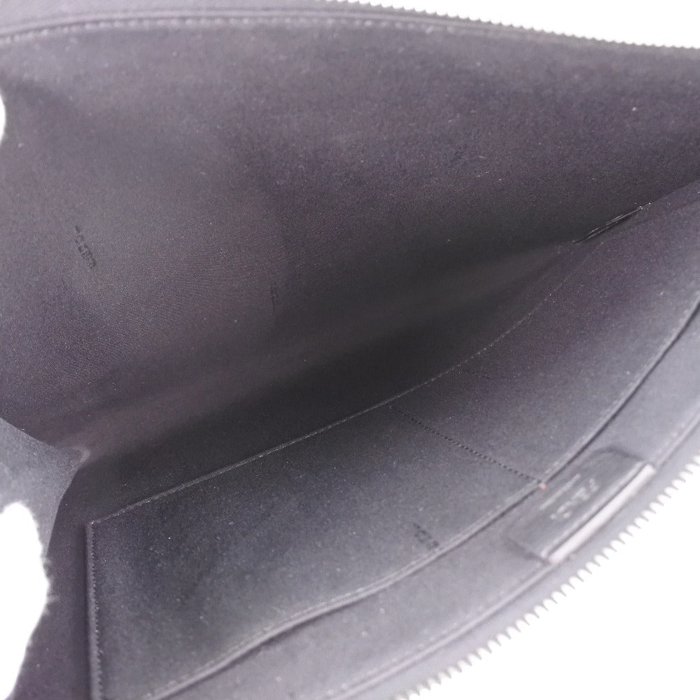 FENDI Clutch bag 8M0370 7MP F0V3X leather black Karl Lagerfeld Studs carlito flat clutch Women Used