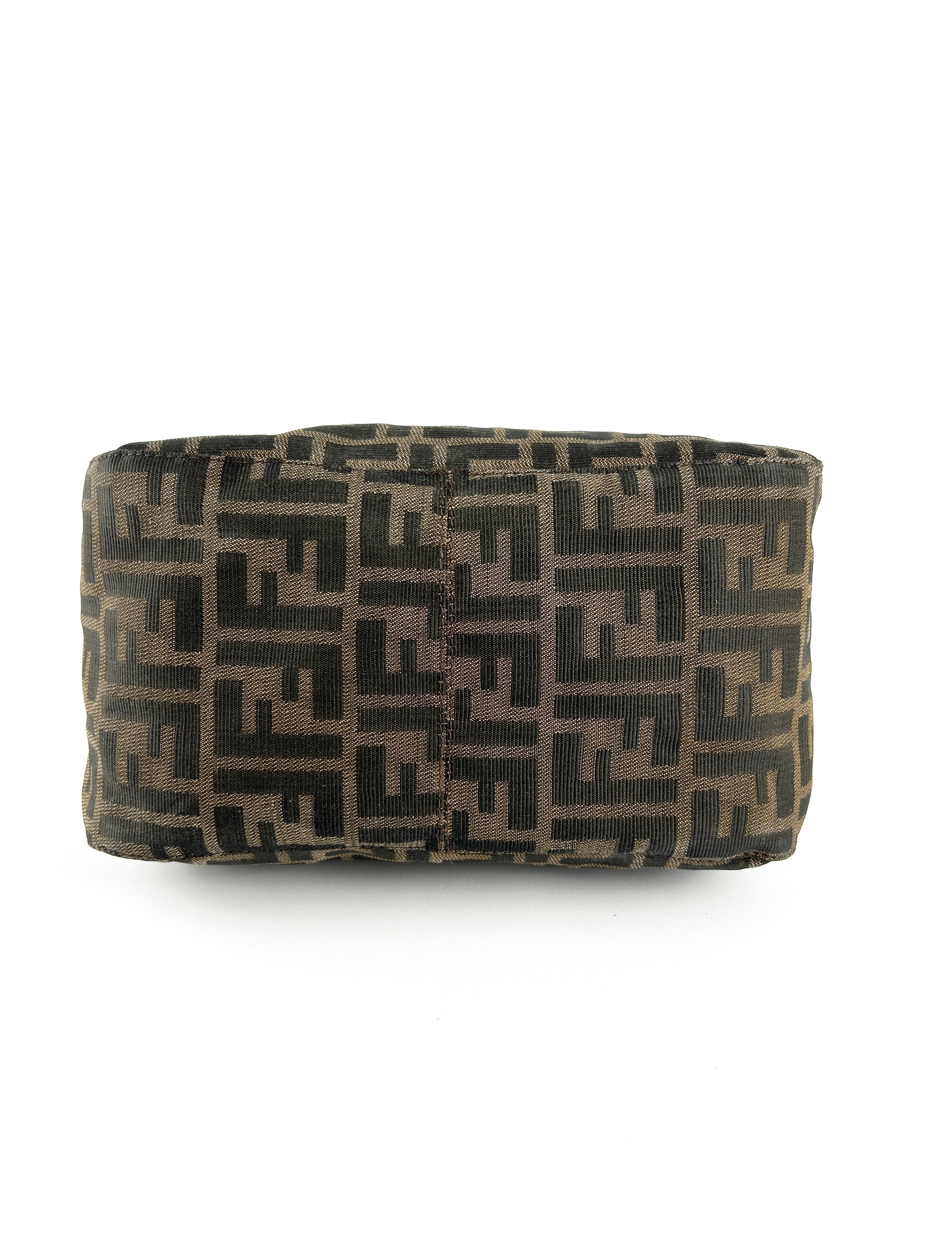 Vintage Fendi Zucca Mamma Baguette Shoulder Bag